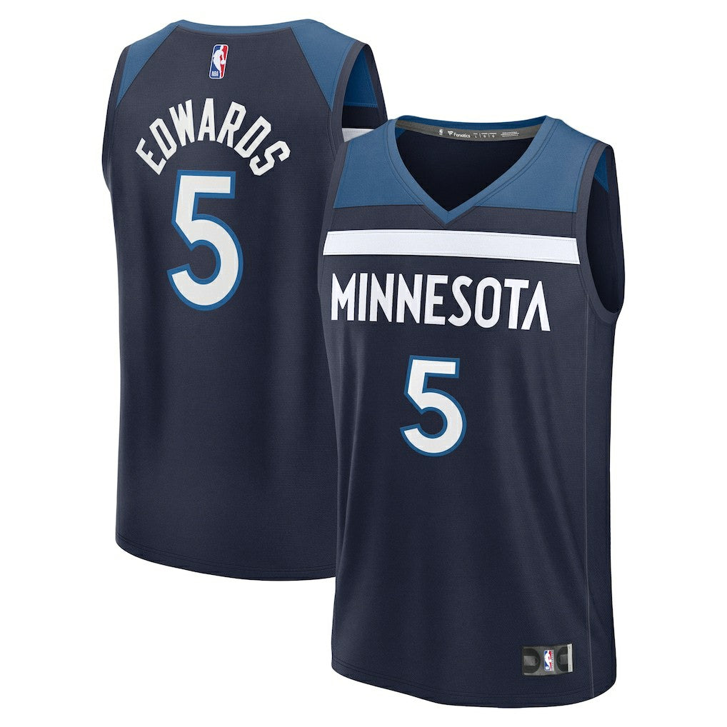 Anthony Edwards Minnesota Timberwolves Fast Break Replica Player Jersey - Icon Edition - Navy outlet