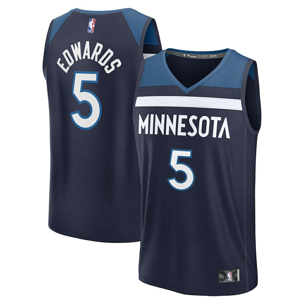 Anthony Edwards Minnesota Timberwolves Fast Break Replica Player Jersey - Icon Edition - Navy outlet