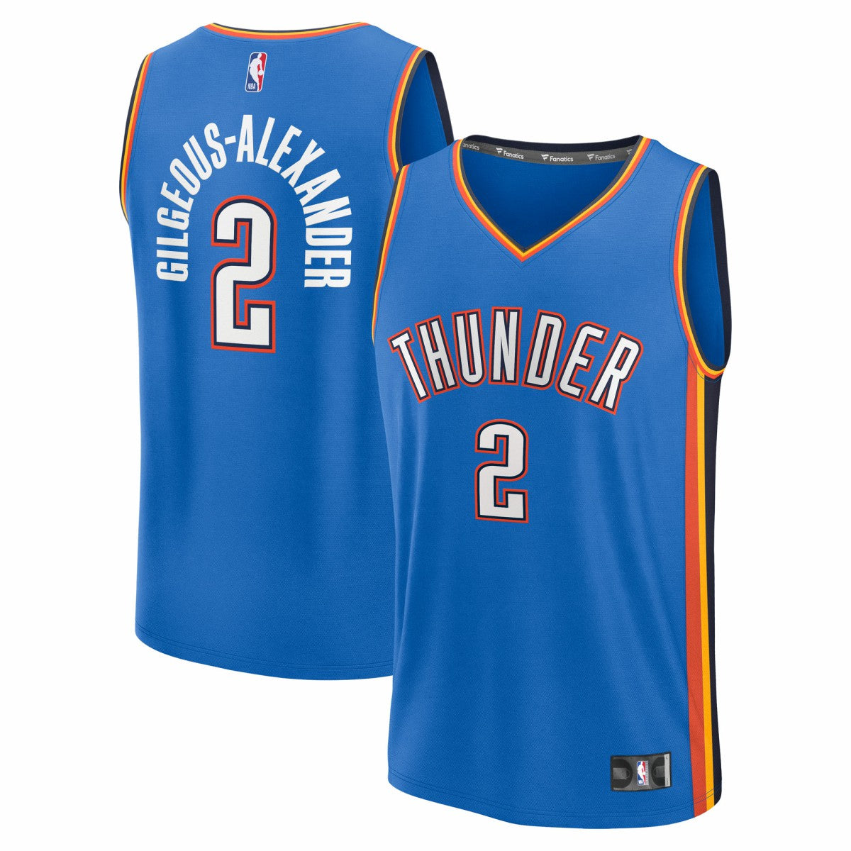 Shai Gilgeous-Alexander Oklahoma City Thunder Fast Break Replica Player Jersey - Icon Edition - Blue outlet