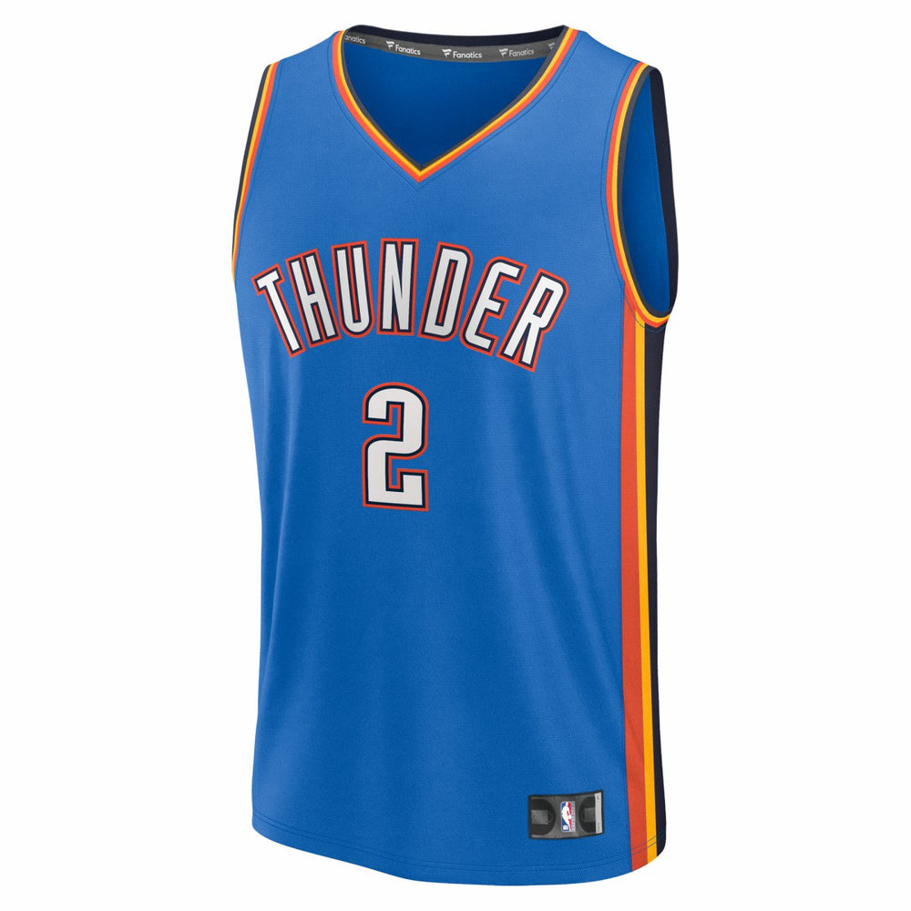 Shai Gilgeous-Alexander Oklahoma City Thunder Fast Break Replica Player Jersey - Icon Edition - Blue outlet