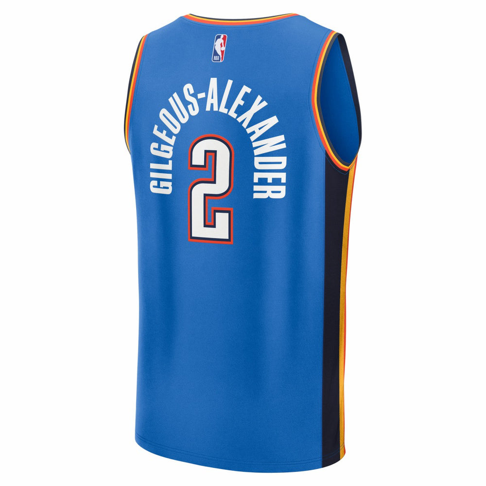 Shai Gilgeous-Alexander Oklahoma City Thunder Fast Break Replica Player Jersey - Icon Edition - Blue outlet