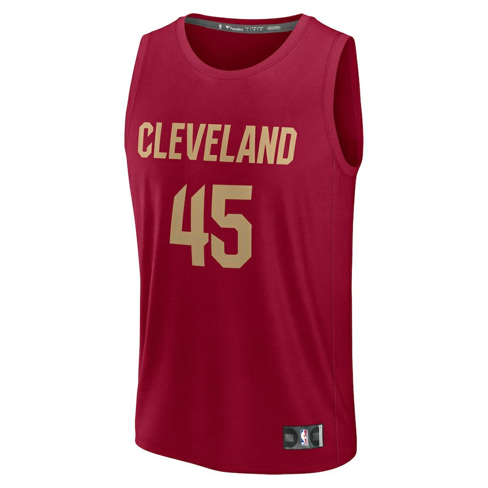 Donovan Mitchell Cleveland Cavaliers Fast Break Replica Player Jersey sale - Icon Editi- Wine sale