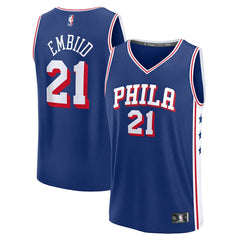 Joel Embiid Philadelphia 76ers Youth Fast Break Replica Player Jersey - Icon Edition - Royal shop