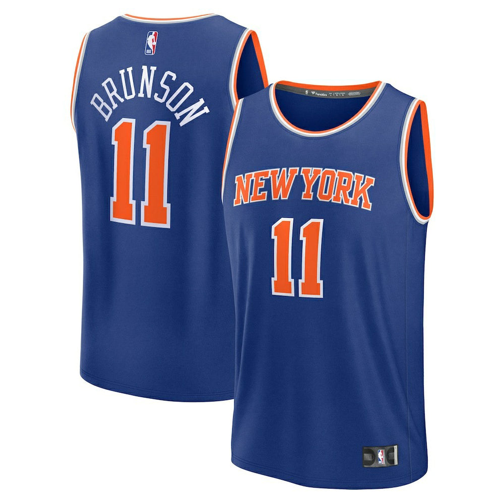 Jalen Brunson New York Knicks Fast Break Replica Player Jersey - Icon Edition - Blue discount