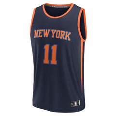 Jalen Brunson New York Knicks Fast Break Replica Player Jersey - Statement Edition - Navy on sale