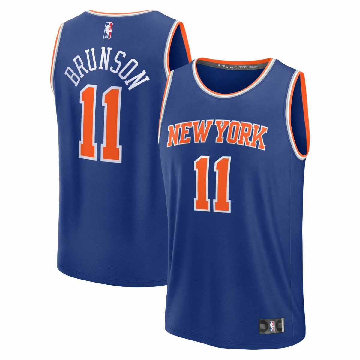 Jalen Brunson New York Knicks Youth Fast Break Replica Player Jersey - Icon Edition - Blue shop