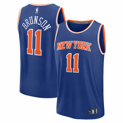 Jalen Brunson New York Knicks Youth Fast Break Replica Player Jersey - Icon Edition - Blue shop