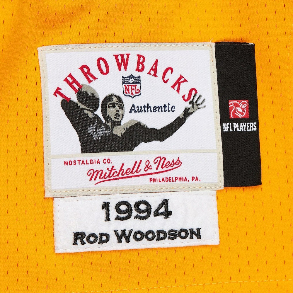 Rod Woodson Pittsburgh Steelers 1994 Authentic Throwback Retired Player Jersey - Gold outlet