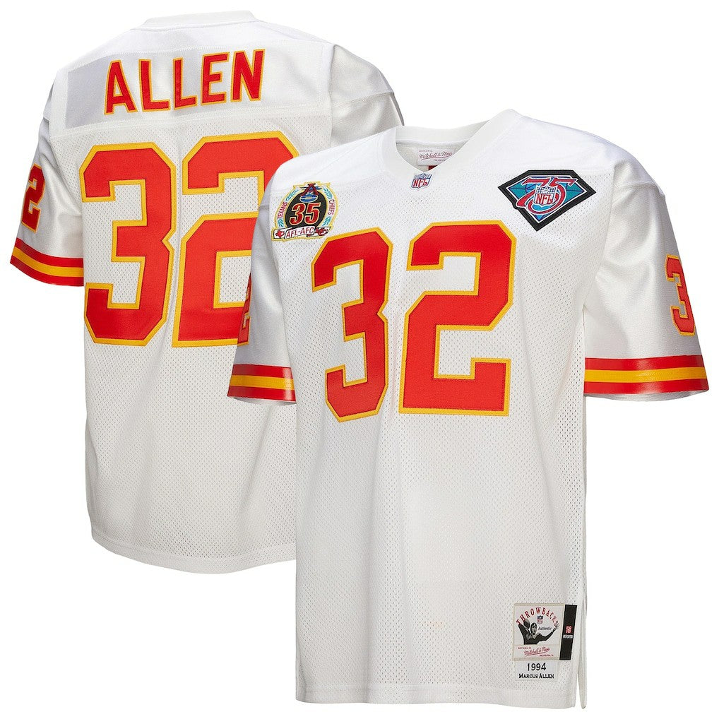 Marcus Allen Kansas City Chiefs 1994 Authentic Throwback Retired Player Jersey - White for sale