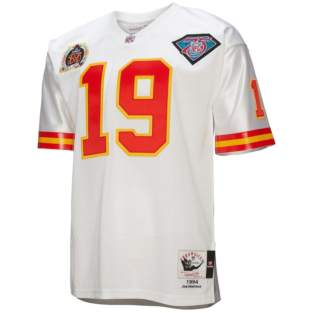 Joe Montana Kansas City Chiefs 1994 Authentic Throwback Retired Player Jersey - White on sale