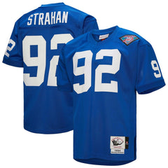 Michael Strahan New York Giants 1994 Authentic Throwback Retired Player Jersey - Royal for sale