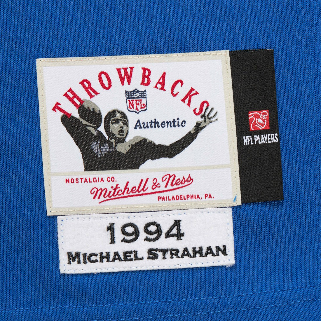 Michael Strahan New York Giants 1994 Authentic Throwback Retired Player Jersey - Royal for sale