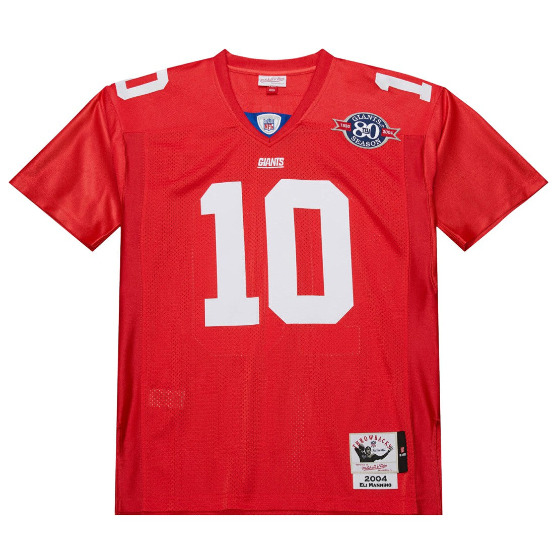 Eli Manning New York Giants 2004 Authentic Throwback Retired Player Jersey - Red on sale
