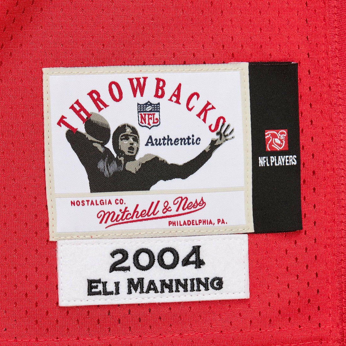 Eli Manning New York Giants 2004 Authentic Throwback Retired Player Jersey - Red on sale