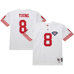 Steve Young San Francisco 49ers 1994 Authentic Throwback Retired Player Jersey - White online