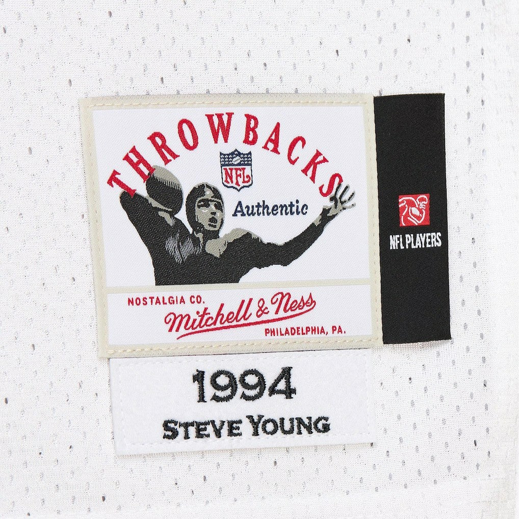 Steve Young San Francisco 49ers 1994 Authentic Throwback Retired Player Jersey - White online