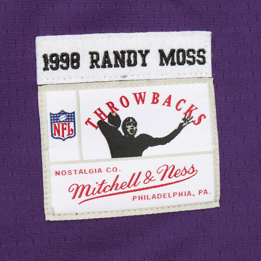 Randy Moss Minnesota Vikings Player Name & Number Hoodie Legacy Jersey - Purple cheap