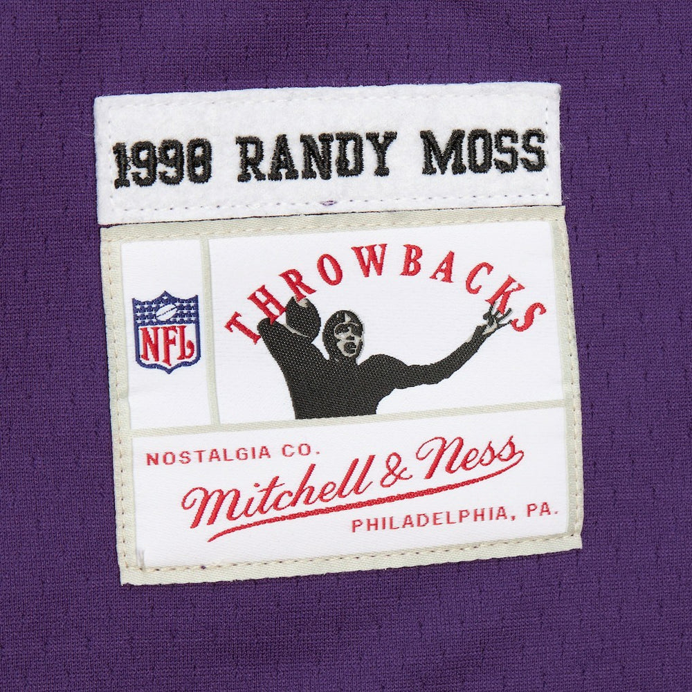 Randy Moss Minnesota Vikings Player Name & Number Hoodie Legacy Jersey - Purple cheap