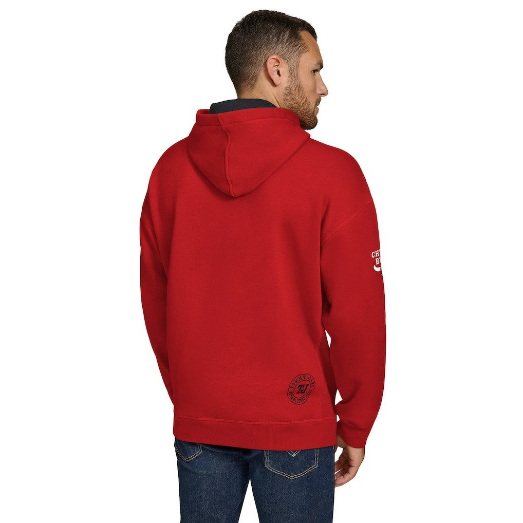 Chicago Bulls Tommy Jeans Sebastian Pullover Hoodie - Red cheap