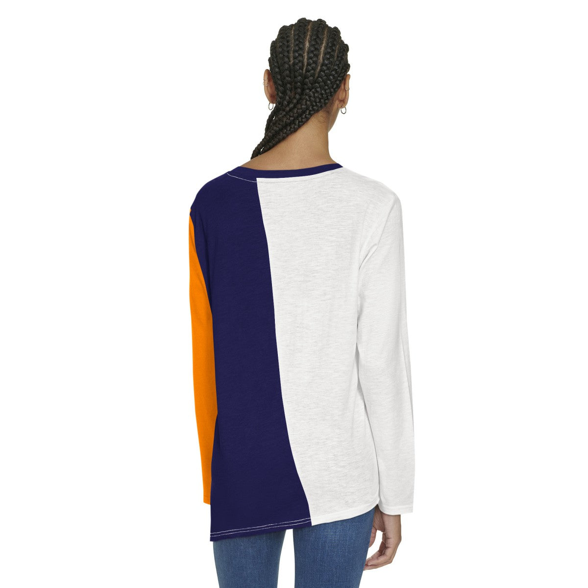 Phoenix Suns Tommy Jeans Women's Amelia Color Blocked Long Sleeve T-Shirt - White/Purple outlet
