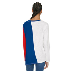 Philadelphia 76ers Tommy Jeans Women's Amelia Color Blocked Long Sleeve T-Shirt - White/Royal discount