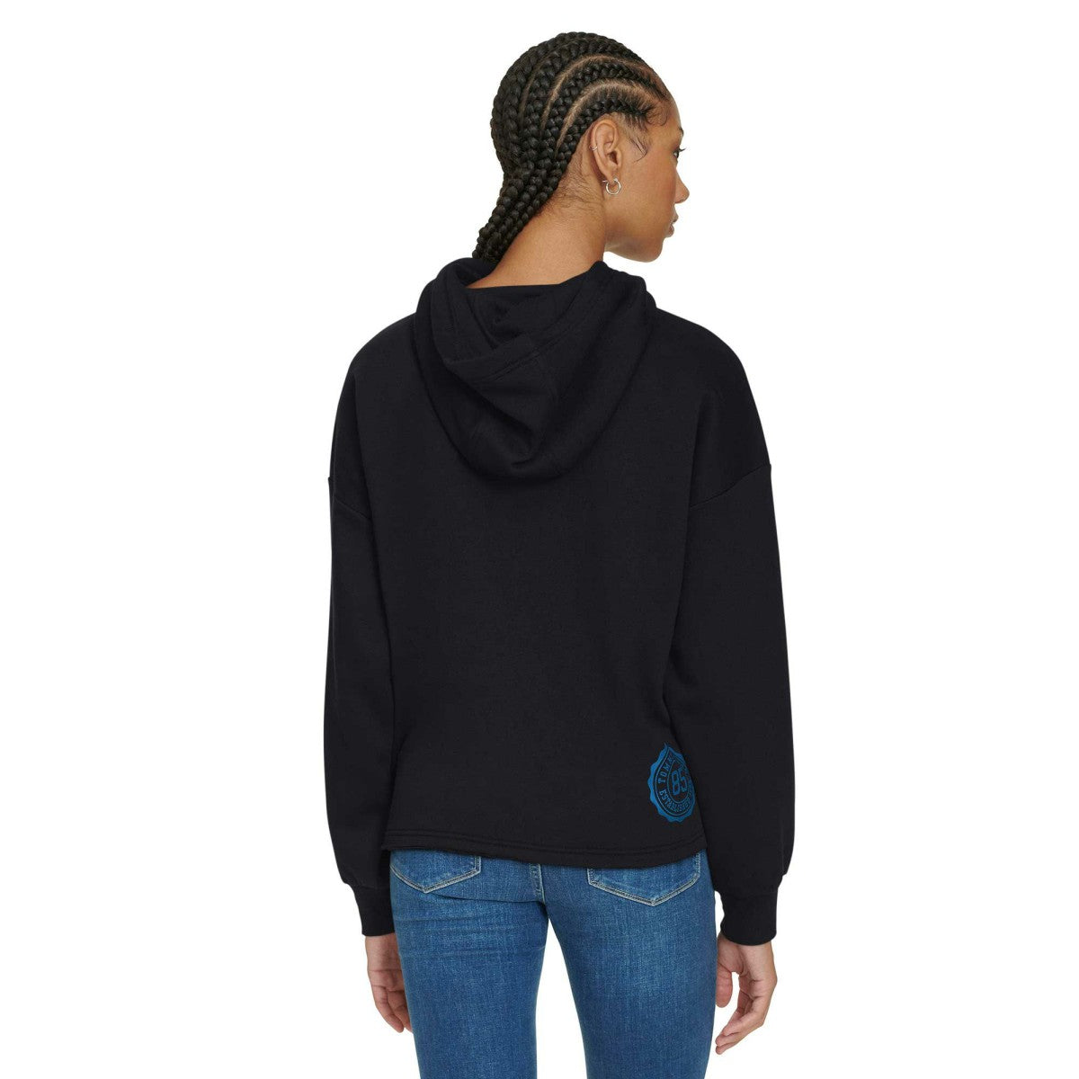 Minnesota Timberwolves Tommy Jeans Women's Stella Cropped Pullover Hoodie - Black outlet