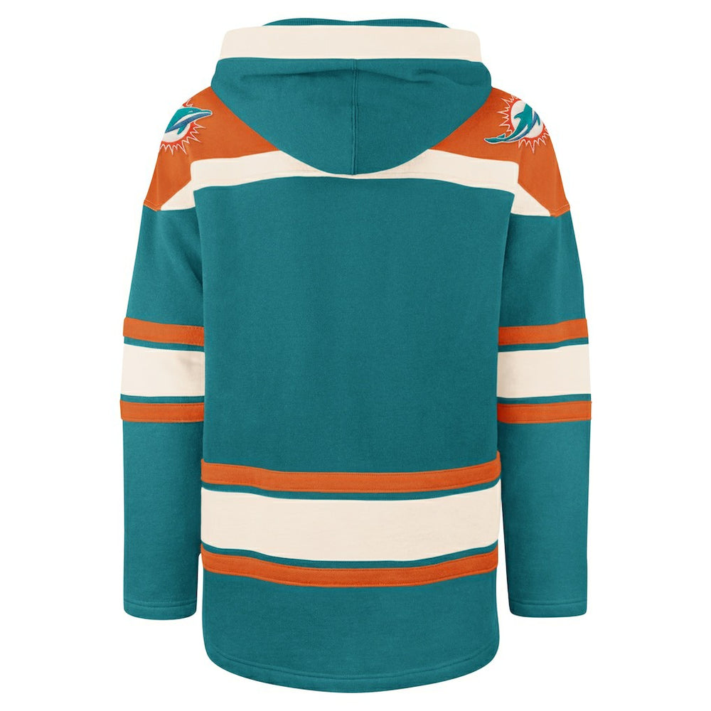 Miami Dolphins '47 Superior Lacer Pullover Hoodie - Aqua on sale