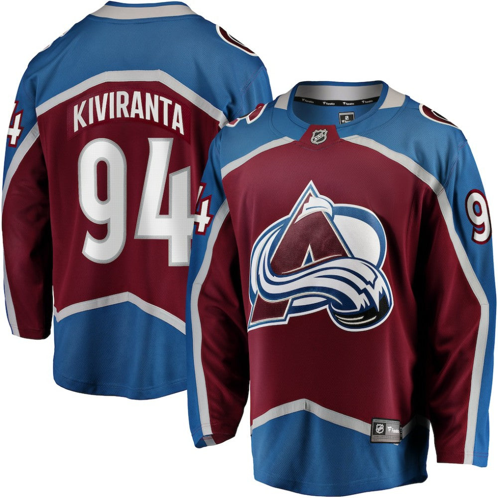 Joel Kiviranta Colorado Avalanche Fanatics Home Premier Breakaway Player Jersey - Maroon Jerseys