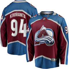 Joel Kiviranta Colorado Avalanche Fanatics Home Premier Breakaway Player Jersey - Maroon Jerseys