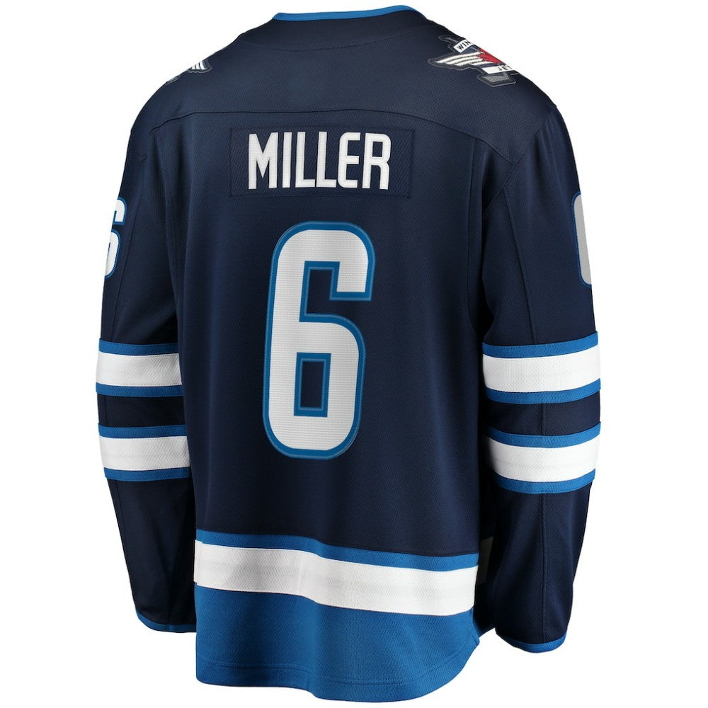 Colin Miller Winnipeg Jets Fanatics Home Premier Breakaway Player Jersey - Navy Jerseys