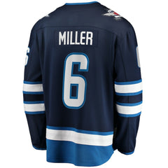 Colin Miller Winnipeg Jets Fanatics Home Premier Breakaway Player Jersey - Navy Jerseys