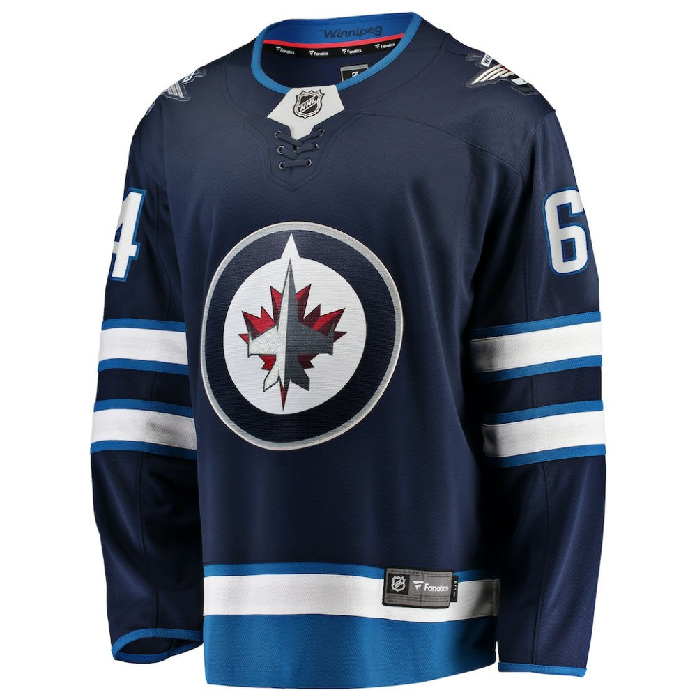 Logan Stanley Winnipeg Jets Fanatics Home Premier Breakaway Player Jersey - Navy Jerseys