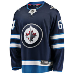 Logan Stanley Winnipeg Jets Fanatics Home Premier Breakaway Player Jersey - Navy Jerseys