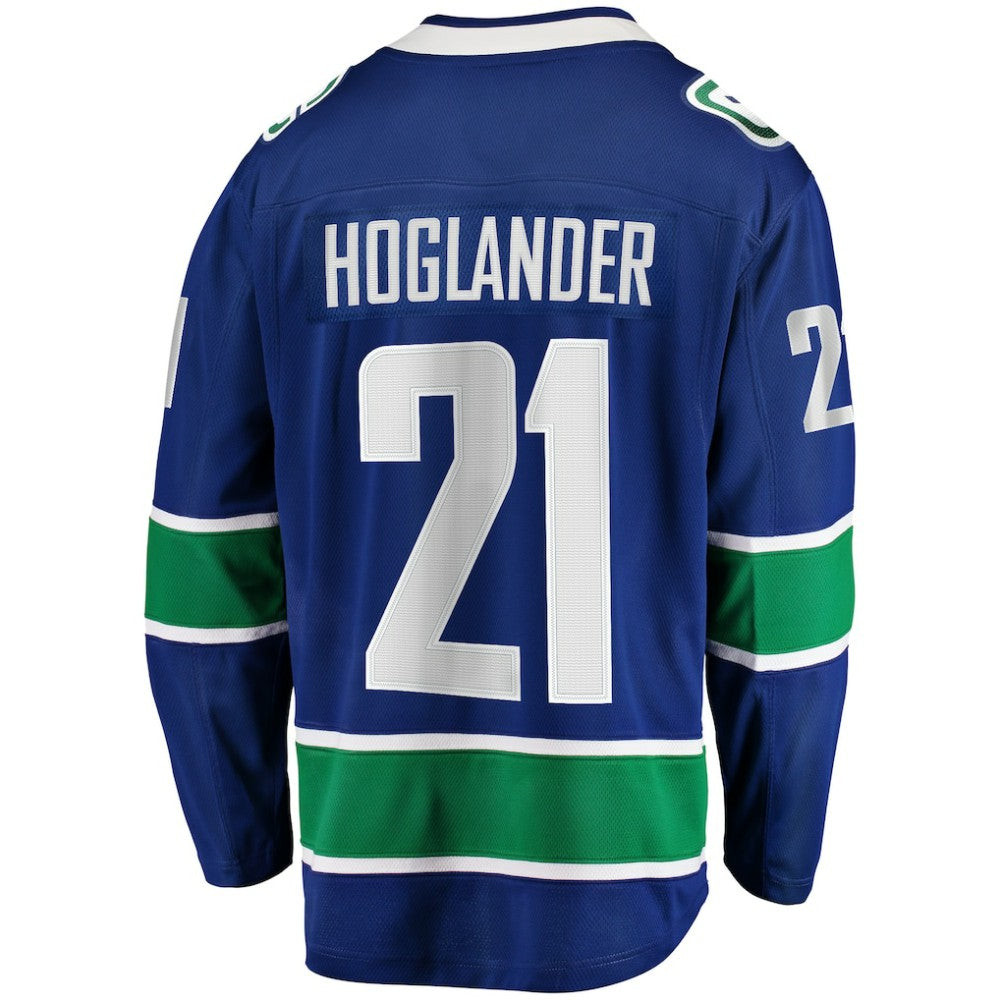 Nils Hoglander Vancouver Canucks Fanatics Home Premier Breakaway Player Jersey - Blue Jerseys