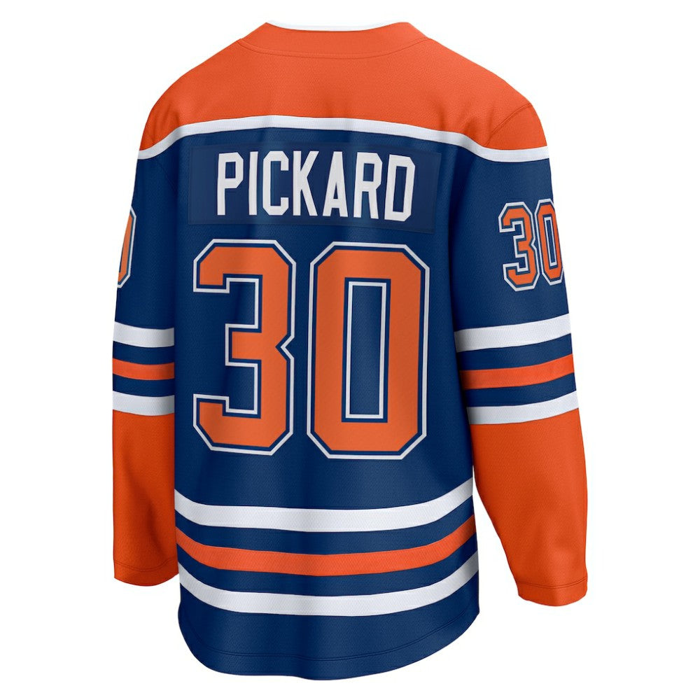 Calvin Pickard Edmonton Oilers Fanatics Home Premier Breakaway Player Jersey - Royal Jerseys
