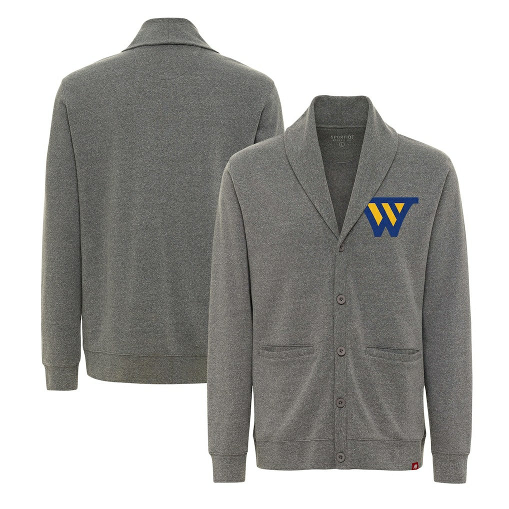 Golden State Warriors Sportiqe Unisex Henshaw Long Sleeve Full-Button Cardigan Sweater sale - Heather Gray cheap