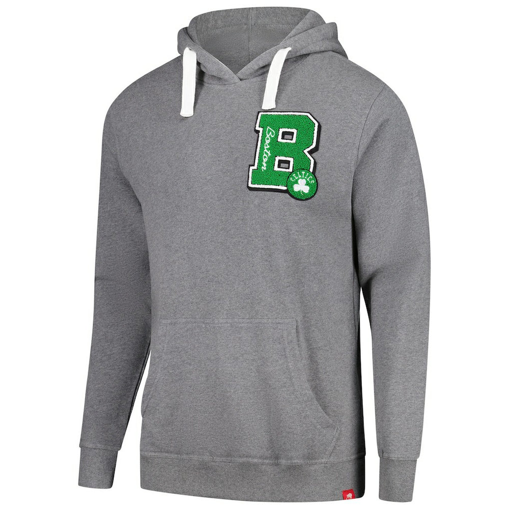 Boston Celtics Sportiqe Unisex Varsity Collection Blake Pullover Hoodie - Heather Gray sale