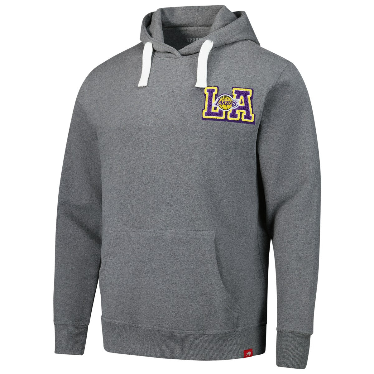 Los Angeles Lakers Sportiqe Unisex Varsity Collection Blake Pullover Hoodie - Heather Gray cheap
