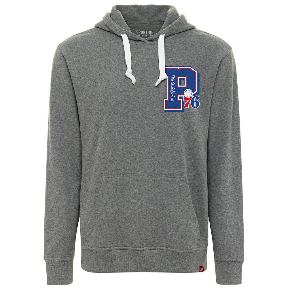 Philadelphia 76ers Sportiqe Unisex Varsity Collection Blake Pullover Hoodie - Heather Gray discount