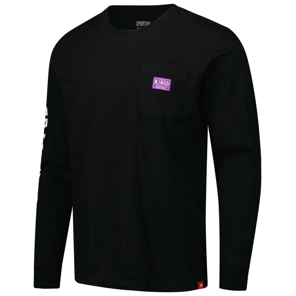 Sacramento Kings Sportiqe Unisex Wales Heavyweight Pocket Long Sleeve T-Shirt - Black outlet