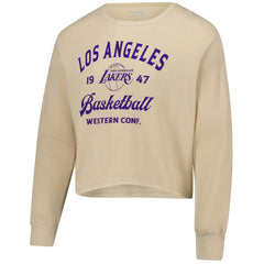 Los Angeles Lakers Sportiqe Unisex High Country Collection Cullen Waffle Knit Long Sleeve T-Shirt - Cream discount