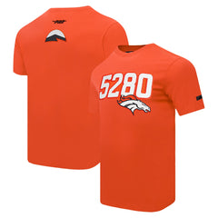 Denver Broncos Pro Standard Frozen Single Jersey T-Shirt - Orange on sale
