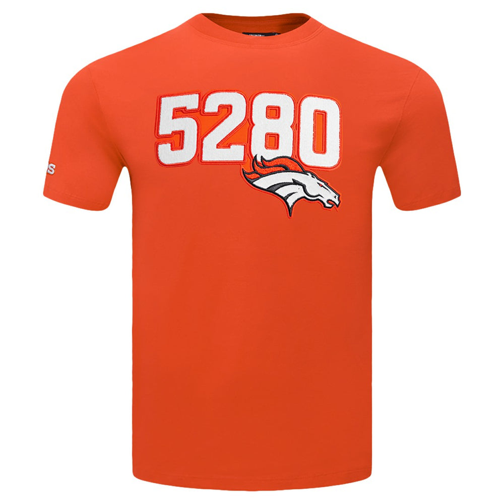 Denver Broncos Pro Standard Frozen Single Jersey T-Shirt - Orange on sale