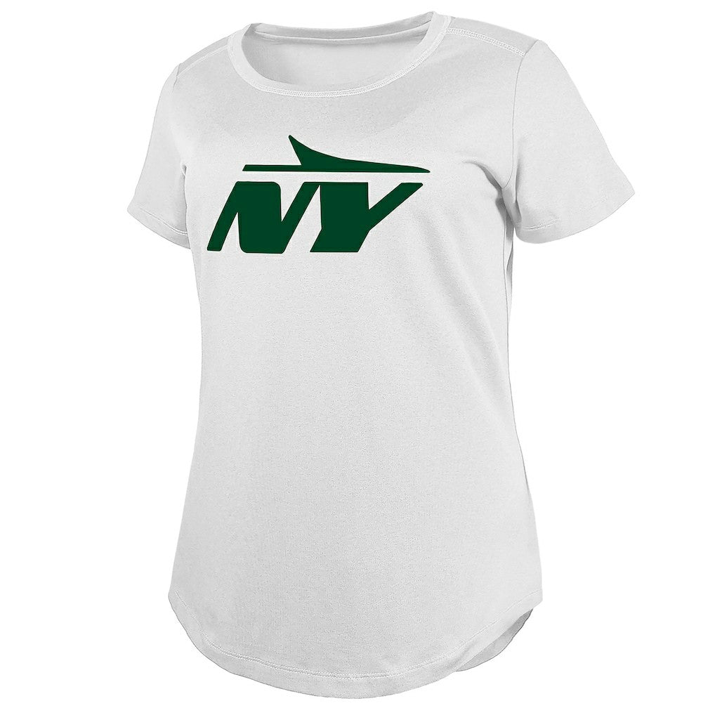 New York Jets New Era Women's NY Logo T-Shirt - White for sale
