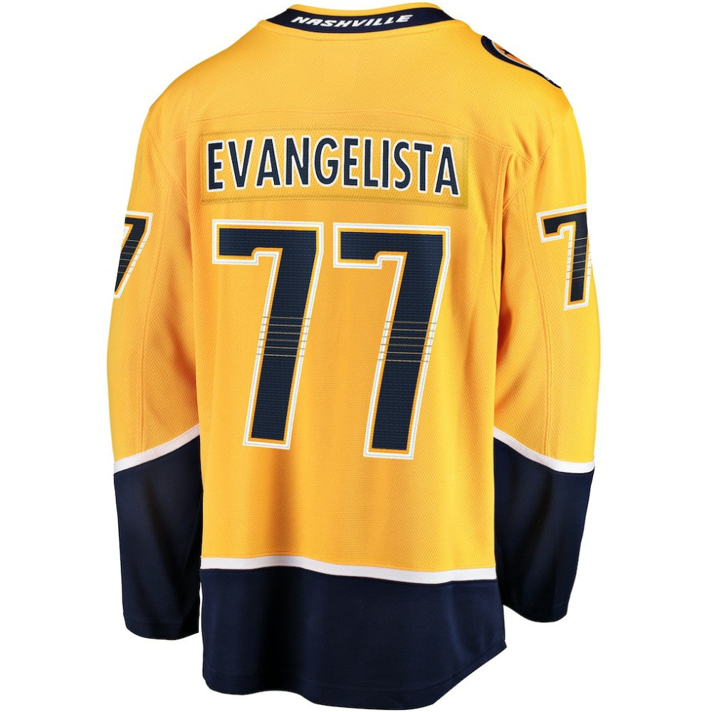 Luke Evangelista Nashville Predators Fanatics Premier Breakaway Player Jersey - Gold Jerseys
