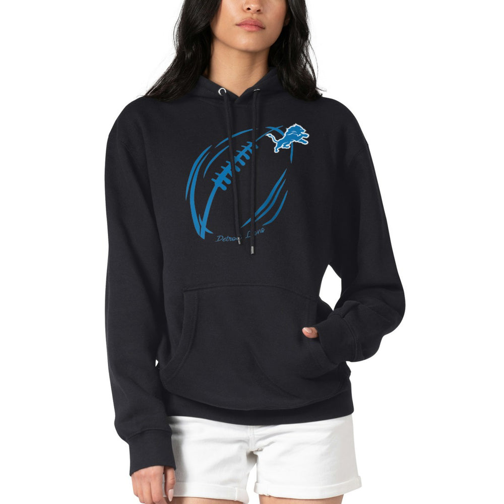 Detroit Lions G-III 4Her by Carl Banks Women's Football Logo Fleece Tri-Blend Pullover Hoodie - Black online