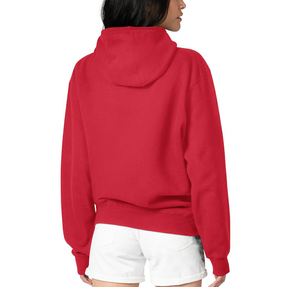 San Francisco 49ers G-III 4Her by Carl Banks Women's Football Logo Fleece Tri-Blend Pullover Hoodie - Red cheap