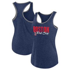 Boston Red Sox Profile Women's Plus Size Racerback Tank Top Navy