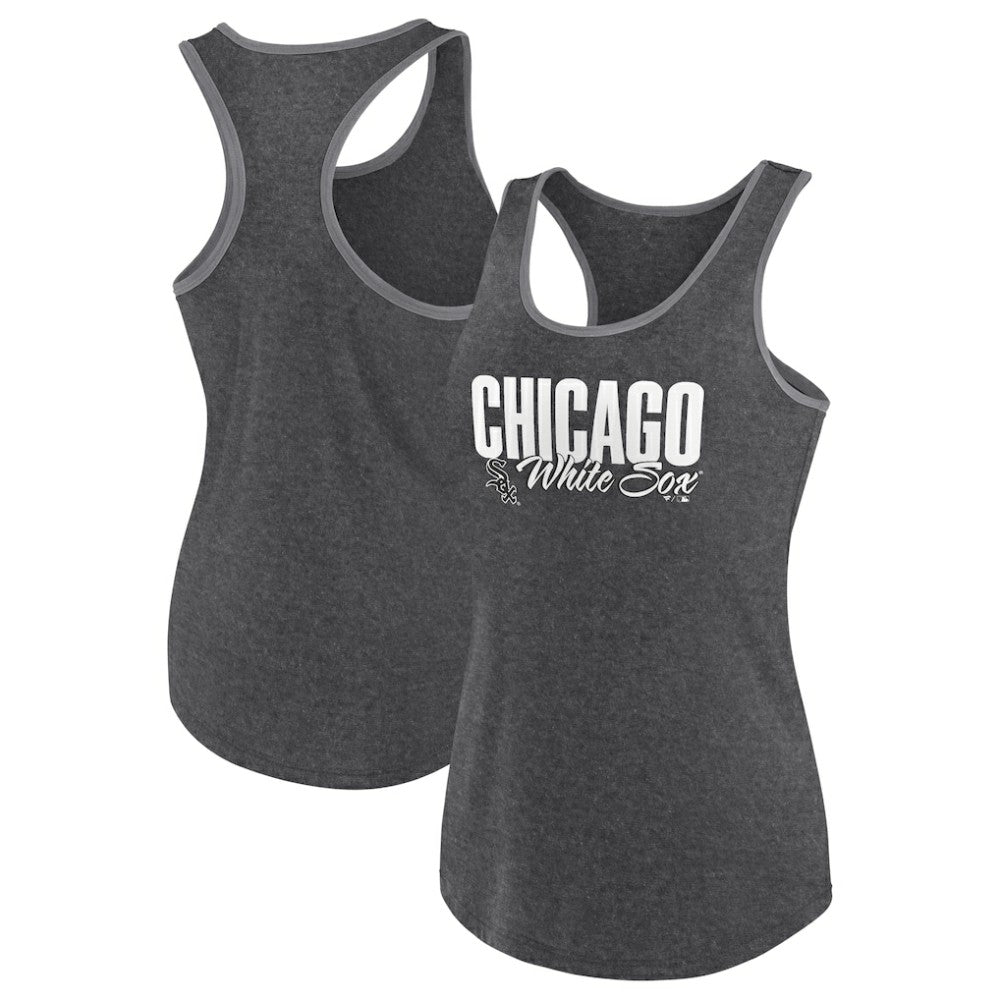 Chicago White Sox Profile Women's Plus Size Racerback Tank Top Black