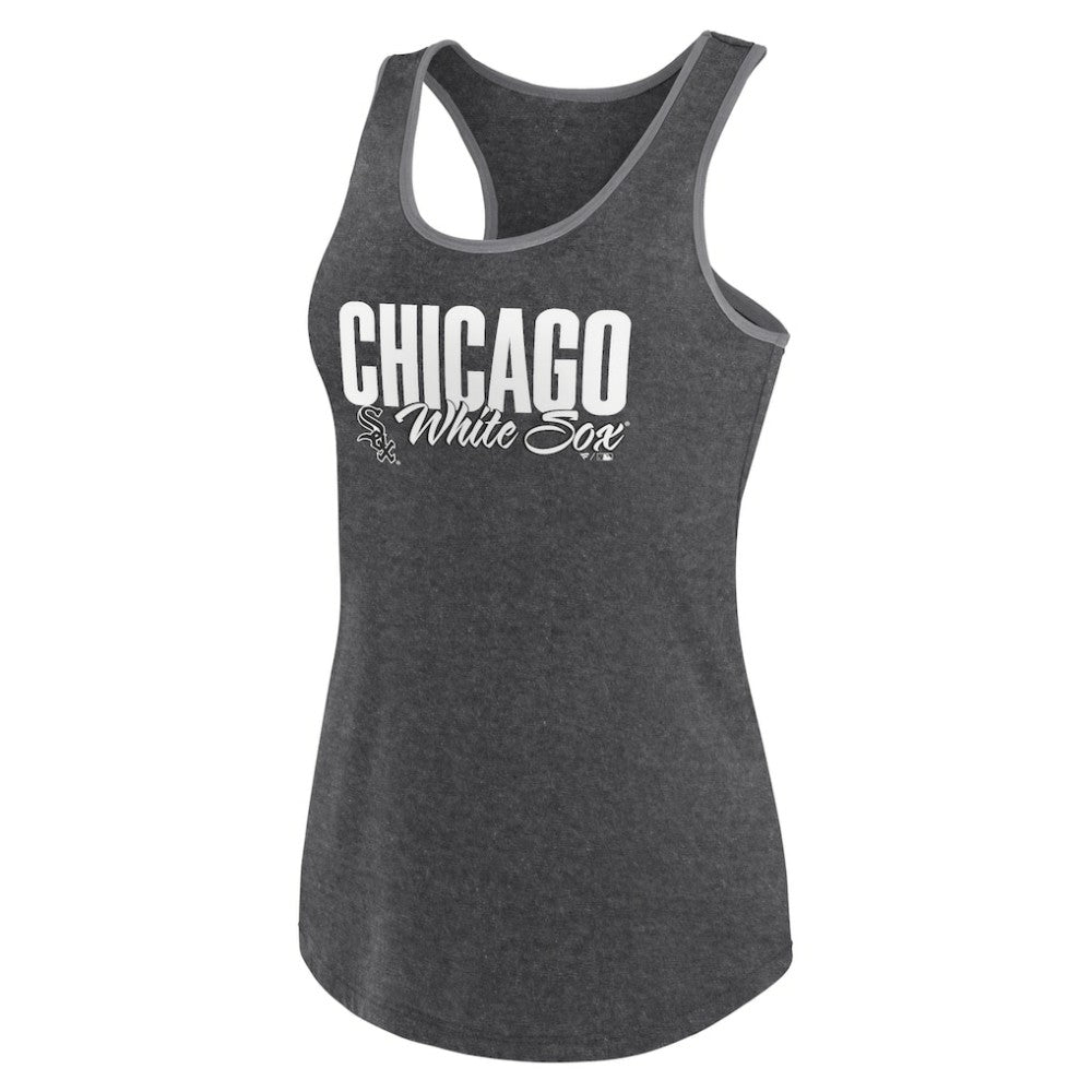 Chicago White Sox Profile Women's Plus Size Racerback Tank Top Black